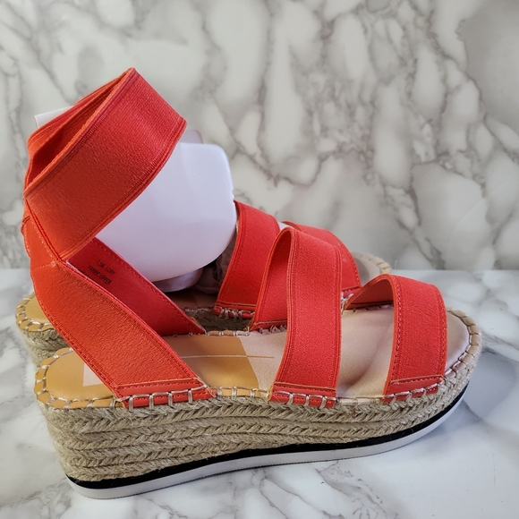 Dolve Vita Coral Elastic Espadrille Sandals 7.5